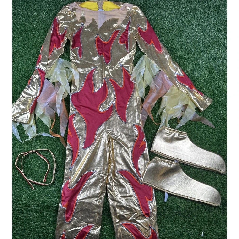 Blades‎ of Glory Fire Jumpsuit Halloween Costume Small Complete